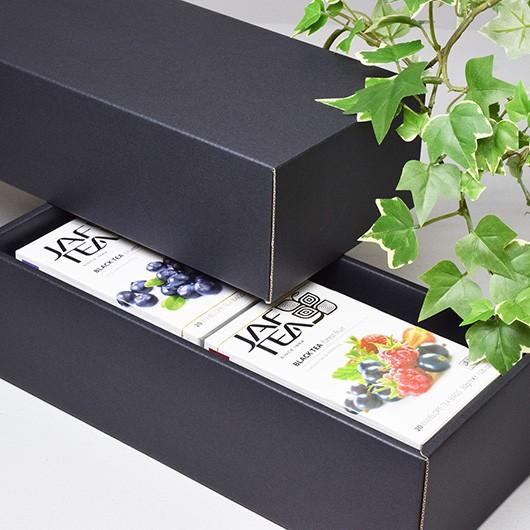 ギフトボックス 化粧箱 ダンボール箱 段ボール箱 段ボール おしゃれ 無地 組み立て プレゼント用 贈答用 ダンボール 組立箱 黒 (No.36) 100組セット_5