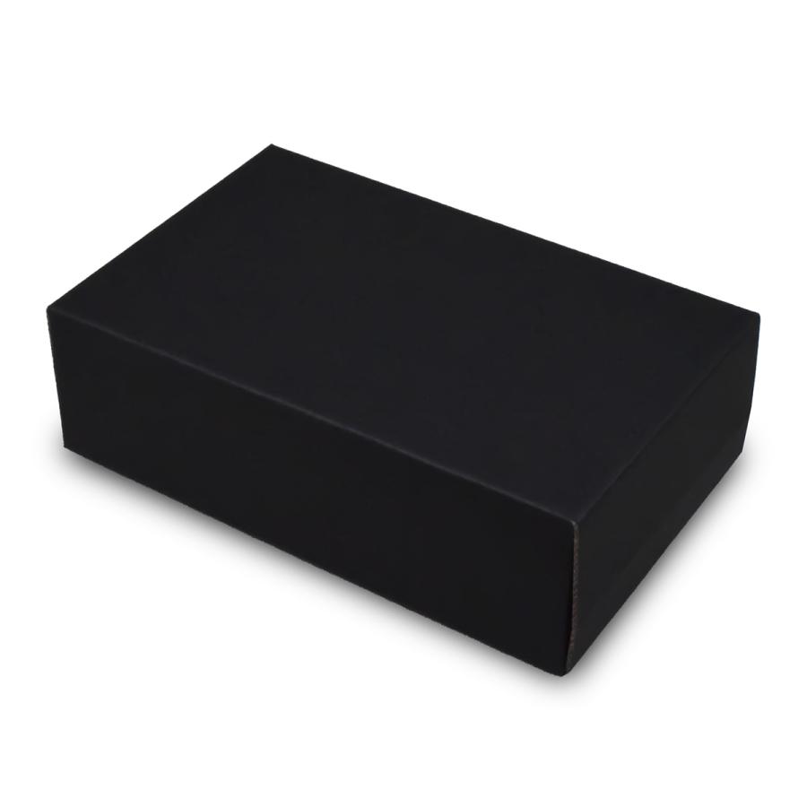 ギフトボックス 化粧箱 ダンボール箱 段ボール箱 段ボール おしゃれ 無地 組み立て プレゼント用 贈答用 ダンボール 組立箱 黒 (No.42) 25組セットの画像