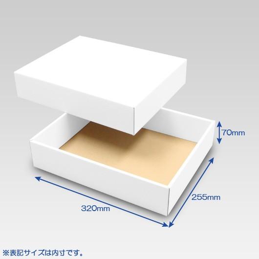 ギフトボックス 化粧箱 ダンボール箱 段ボール箱 段ボール おしゃれ 無地 組み立て プレゼント用 贈答用 ダンボール 組立箱 白 (No.17) 50組セット_1