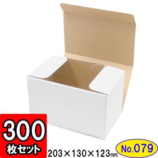 ダンボール箱 段ボール箱 クラフトボックス ギフトボックス 白 無地 プレゼント用 梱包資材 梱包材 梱包用品 ダンボール N式箱 (No.079) 300枚セット