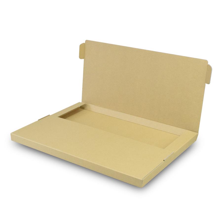 箱 ダンボール 段ボール 薄型 発送箱 梱包材 梱包資材 発送用 宅配用 発送用イージーボックス (タトウ式箱) (A3対応) (クラフト) 100個 セット |  | 02