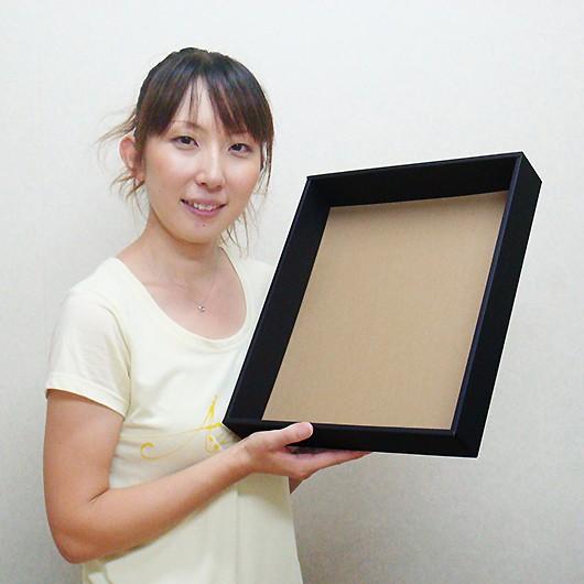 ギフトボックス 紙箱 無地 ラッピング プレゼント用 収納 梱包 フリーボックス (黒) (A-5) 50枚セット (身フタ別売り)の画像