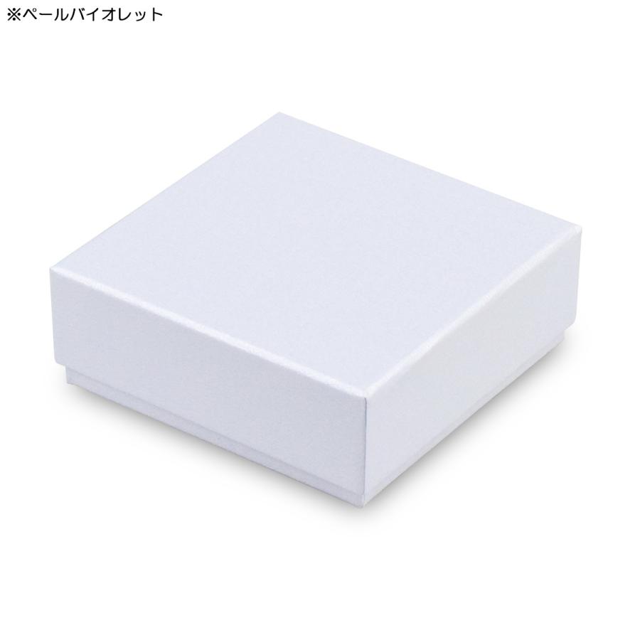 ギフトボックス 紙箱 化粧箱 光沢 パステルカラー 無地 プレゼント ふた付き 貼り箱パールカラー (No.03) (ペールバイオレット) (80×80×30mm) 40個セットの画像