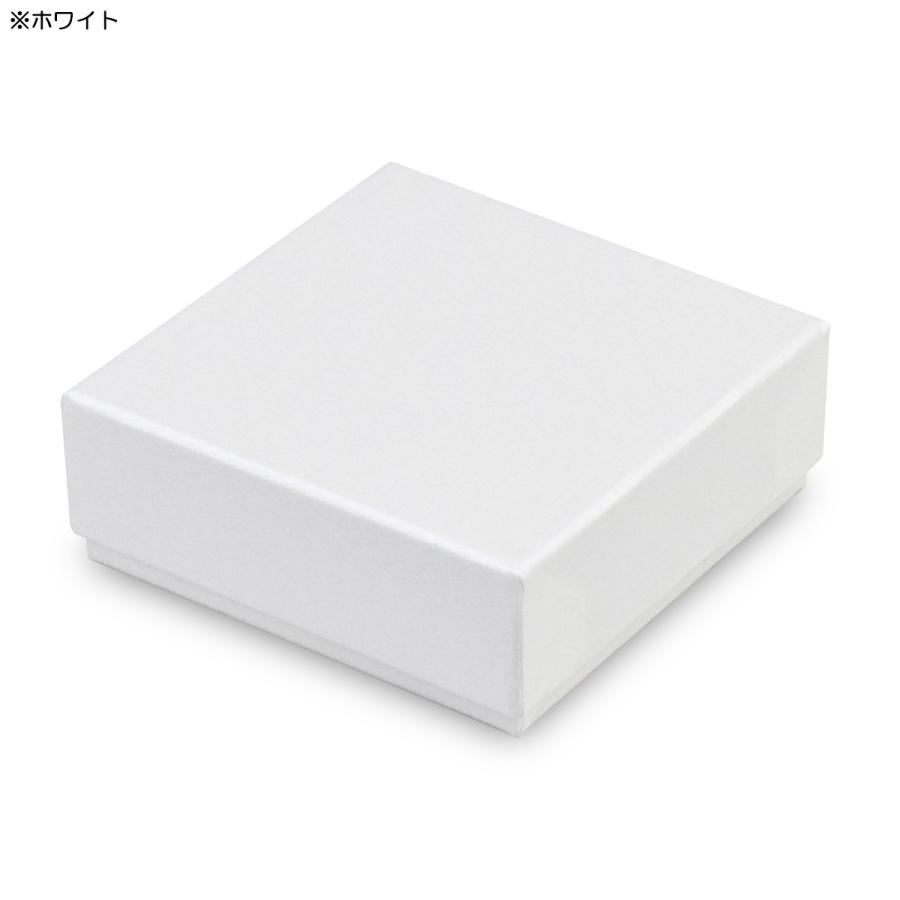ギフトボックス 紙箱 化粧箱 光沢 パステルカラー 無地 プレゼント フタ付き ふた付き 貼り箱パールカラー (No.03) (ホワイト) (80×80×30mm) 40個セットの画像
