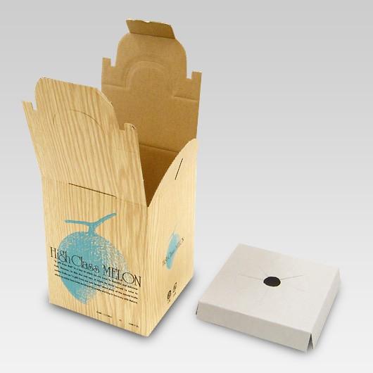 メロンの箱と、紙袋 メロン箱 メロンの箱 化粧箱 ギフトボックス 紙箱 ギフト箱 フルーツ箱