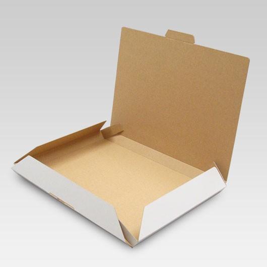ネコポス用 ダンボール 段ボール A4 箱 薄型 発送箱 梱包材 梱包資材 発送用 宅配用 小型宅配箱 (ネコポス対応) 白 20枚セット｜yokoi-package2｜02