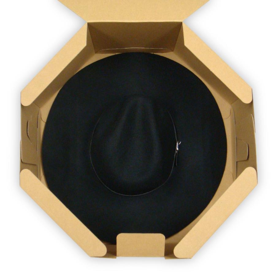 ハットボックス 帽子 収納箱 帽子収納ケース 帽子収納ボックス ハットケース おしゃれ オクタボックス (八角形の帽子箱) (No.02) (クラフト) 30枚セット｜yokoi-package2｜05
