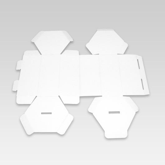 貯金箱 募金箱 紙箱 ダンボール箱 段ボール箱 クラフトボックス 白 六角形 おもしろ 子供 子ども キッズ 小学生 工作 募金箱 貯金箱 白 個セット Tyokinbako 横井パッケージyahoo 店 通販 Yahoo ショッピング