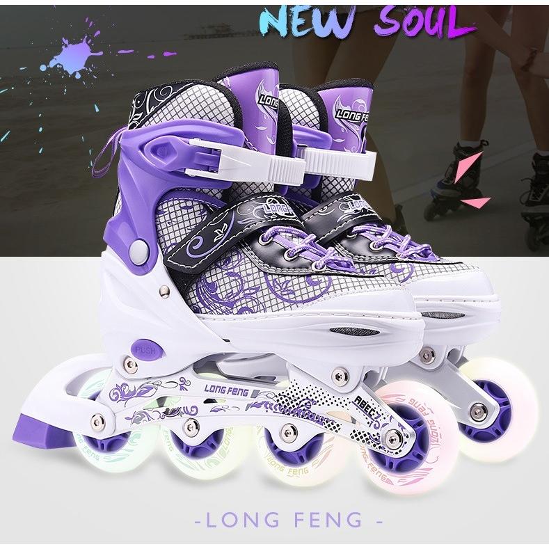 インラインスケートシューズ 3カラー展開 光ウィール 大人用 子供用 サイズ調整可能 スケートシューズ お得セット アウトドアスポーツ キッズプレゼント Lf003 Lf003 りんごヤフーショップ 通販 Yahoo ショッピング
