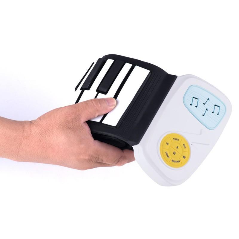 電子ピアノ 49鍵 電子キーボード ピアノ 初心者 練習 レインボーロールアップ練習用ピアノ 折り畳み式 おもちゃ 誕生日プレゼント　ssg02｜yokokawa2017｜16