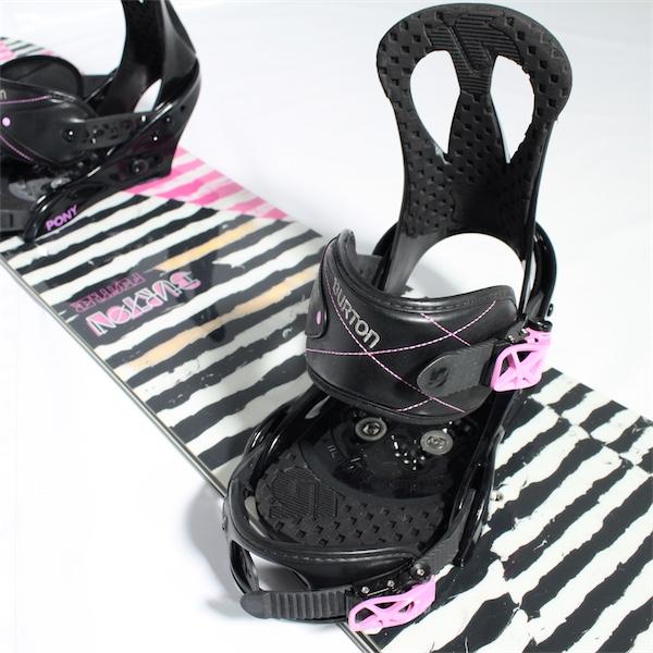 BURTON Feather/Pony 2点セット ケース付 サイズ140cm 【中古