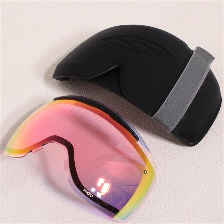 美品 SMITH I/O7用 交換レンズ Photochromic Red Sennsor Mirror レンズケース付き 【中古