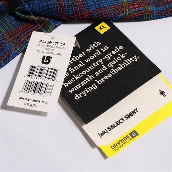 BURTON（バートン） 未使用 BURTON ak Men's Select Top サイズXL 【未