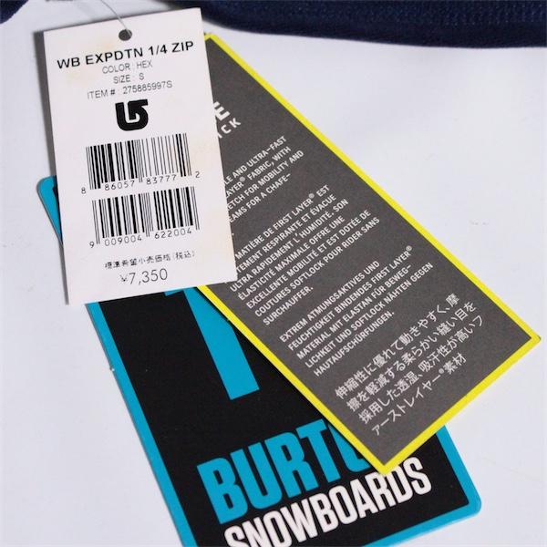 新品未使用　BURTONレディースSサイズ BURTON 未使用 First Layer Women's Expedition 1/4 Zip サイズS 【未