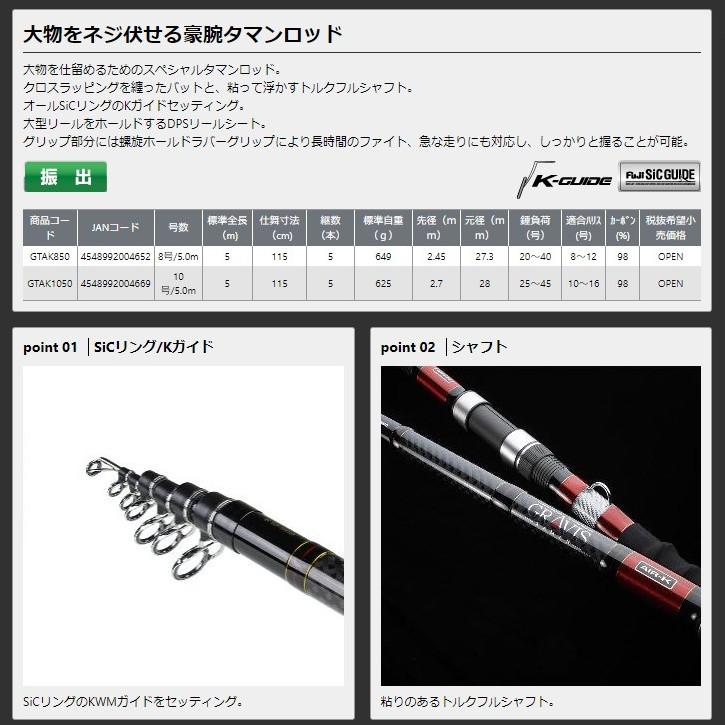 プロックス/エギングロッド　グランドエギンガーXローライダー8.6ft　大阪漁具 PROX（プロックス） 大阪漁具PROXグラヴィスタマンエアーK8号/5.0M