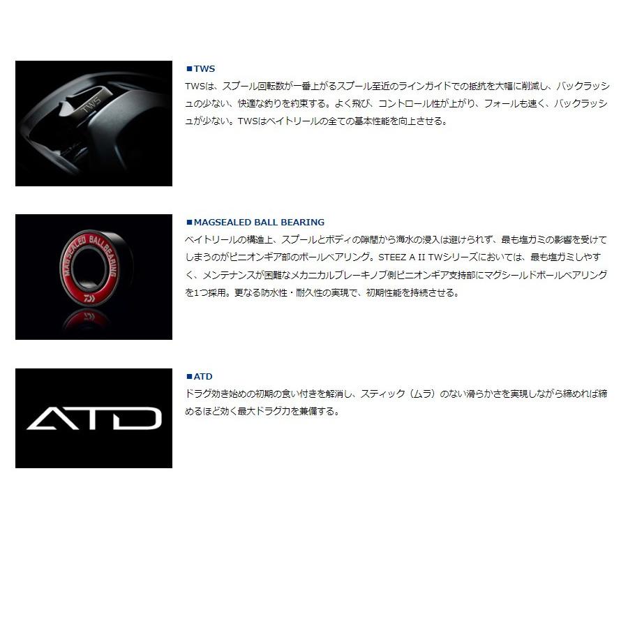 DAIWA（ダイワ） 22 スティーズ AII TW 1000XH(右) : つり具のヨコオ