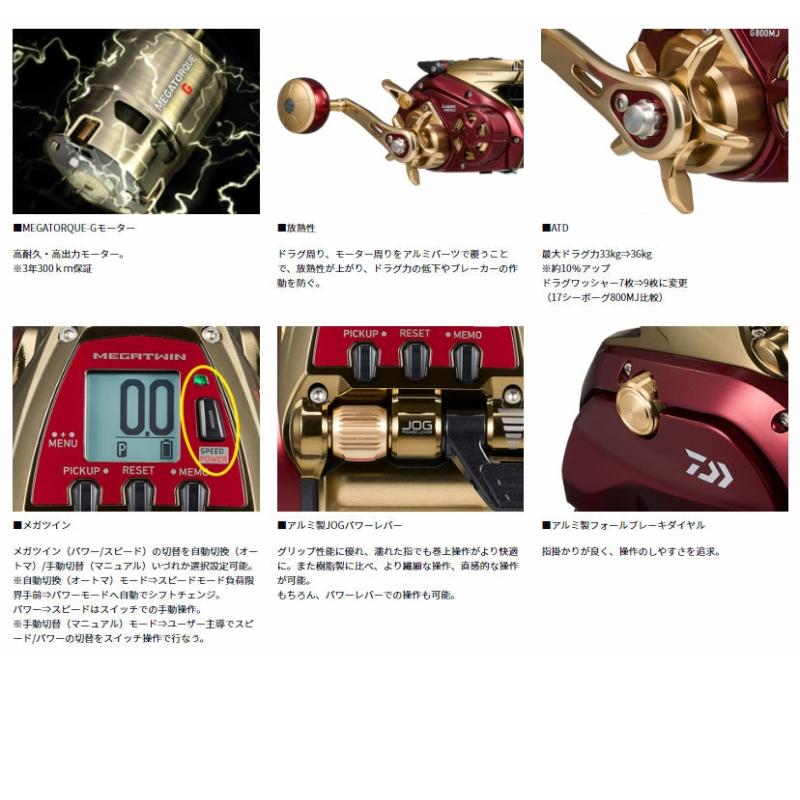 DAIWA（ダイワ） 爆買 【ご奉仕価格】ダイワ 24 シーボーグ G800MJ
