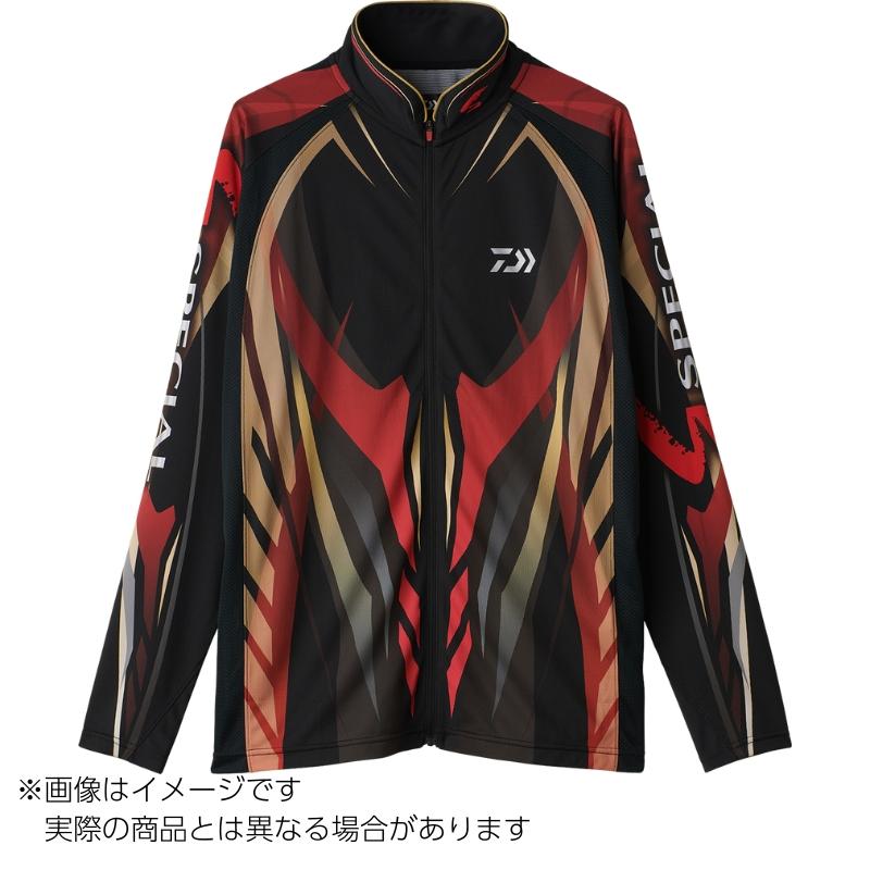 ダイワスペシャル ロングスリーブフルジップシャツ マグマブラック DE-7225 DAIWA（ダイワ） ダイワDE-7225スペシャルロングスリーブフルジップ