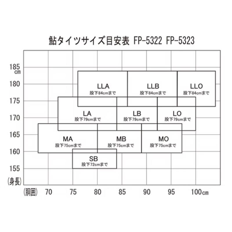 エクセルFP-5322鮎タイツ3mm＃ブラック×ブラック＃LLB : つり具の