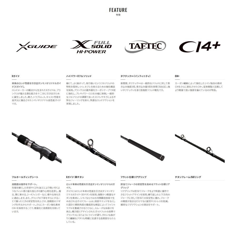 シマノ（SHIMANO） シマノ22オシアジガーフルベンドB60-3送料無料