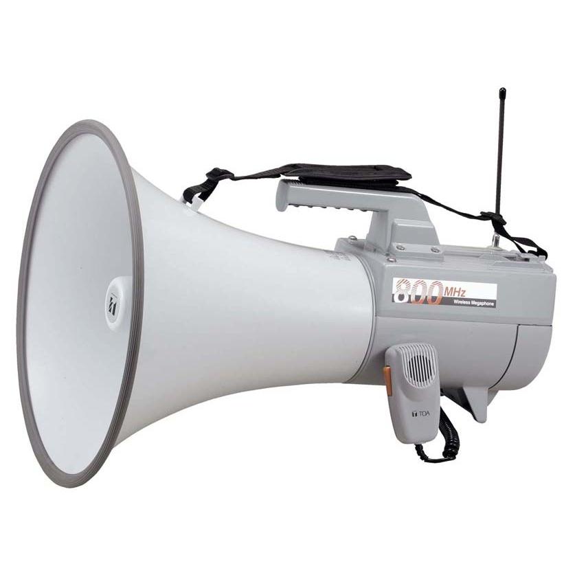TOA 800MHz帯ワイヤレスメガホンマイクセット/ 代引不可 /ホイッスル音