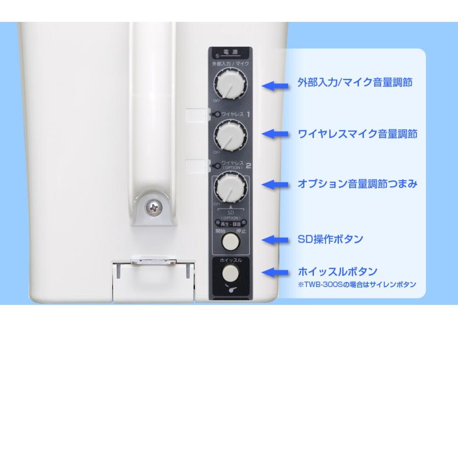 ユニペックス 防滴スーパーワイヤレスメガホンセット/チューナー内蔵