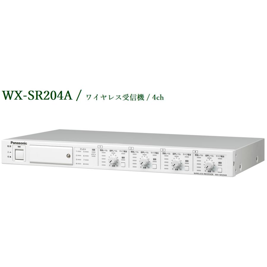 Panasonic 1.9GHz帯 ワイヤレス受信機 (4ch) WX-SR204A (送料無料