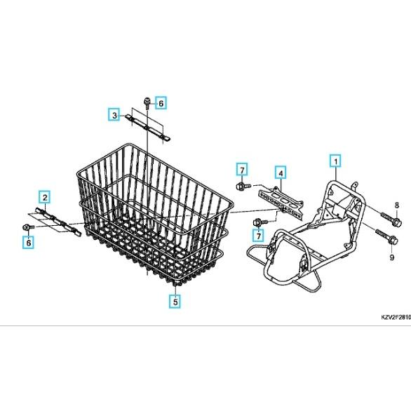 クロスカブPRO仕様セット◆ホンダ純正品フロント・バスケット・セット(JA10用)◆｜yokorin