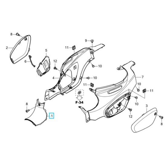 クロスカブ用レッグシールドセット【プコブルー】 : ホンダウイング
