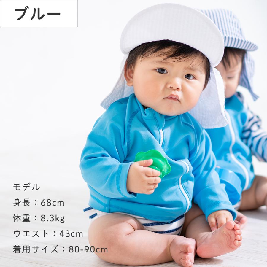 ベビー ラッシュガード 長袖 日本製 赤ちゃん 水着 ベビー水着 80cm90cm100cm Ns0001 0005 ヨコロン 通販 Yahoo ショッピング