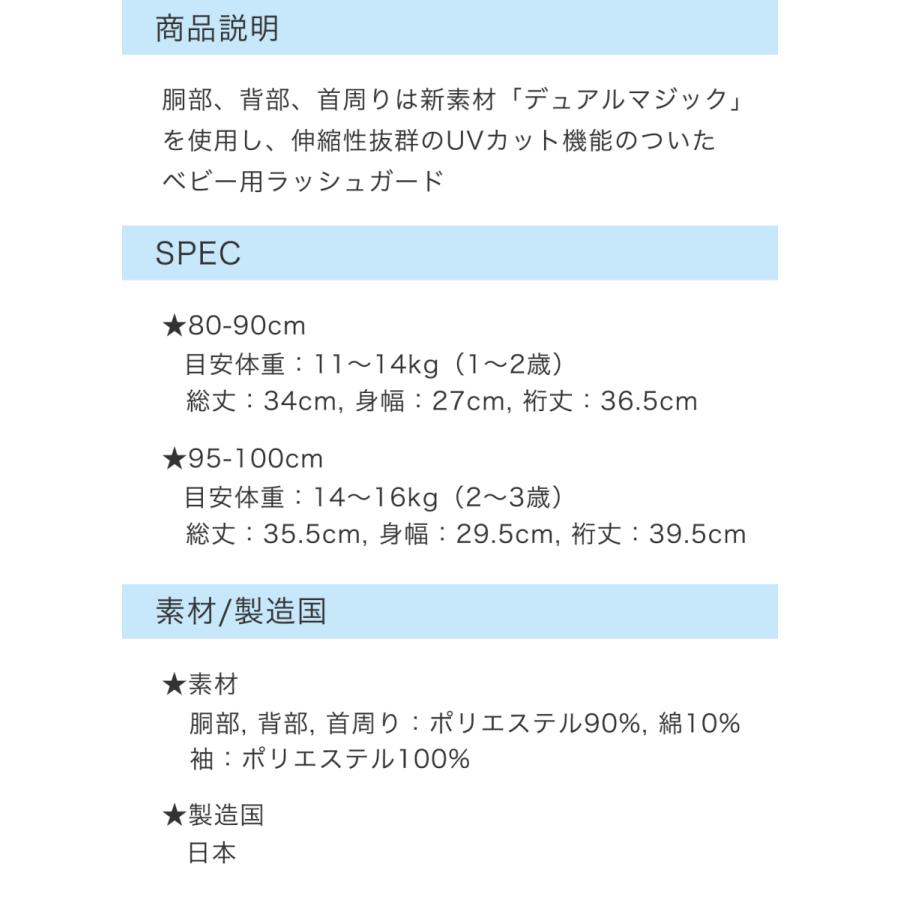ベビー ラッシュガード 長袖 日本製 赤ちゃん 水着 ベビー水着 80cm90cm100cm Ns0001 0005 ヨコロン 通販 Yahoo ショッピング