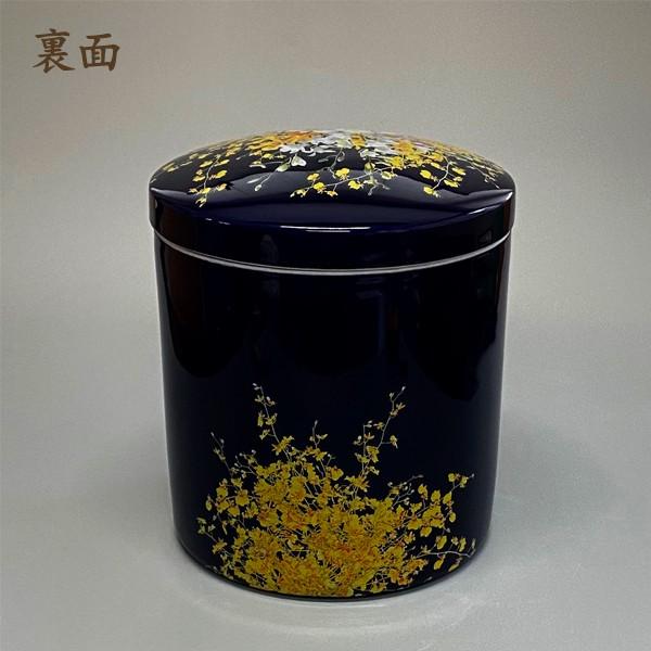 骨壺 骨壷 骨覆 假屋崎省吾プロデュース「花筺」 群雀蘭 桐箱覆セット 6寸・7寸 高級骨壺 手元供養 仏壇 終活 お盆 お彼岸_3