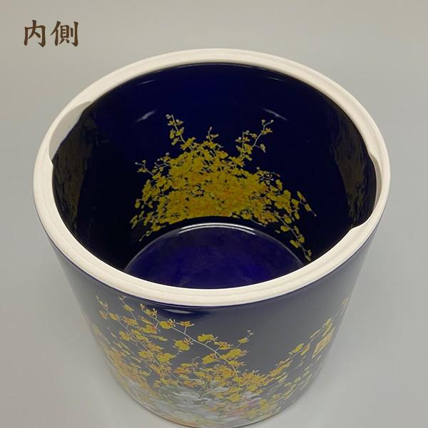 骨壺 骨壷 骨覆 假屋崎省吾プロデュース「花筺」 群雀蘭 桐箱覆セット 6寸・7寸 高級骨壺 手元供養 仏壇 終活 お盆 お彼岸_4