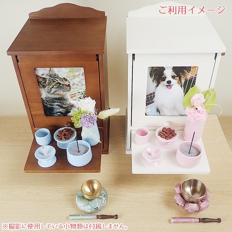 ペット用お参り5点セット ピンク 仏具 仏壇 国産 ペット仏具