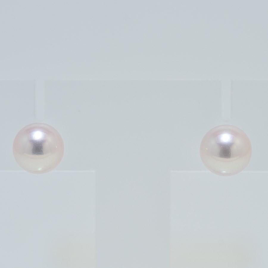 パールピアス あこや真珠 7.5mm ピンクゴールド ピアス K18PG レディース｜yokota-pearl｜03