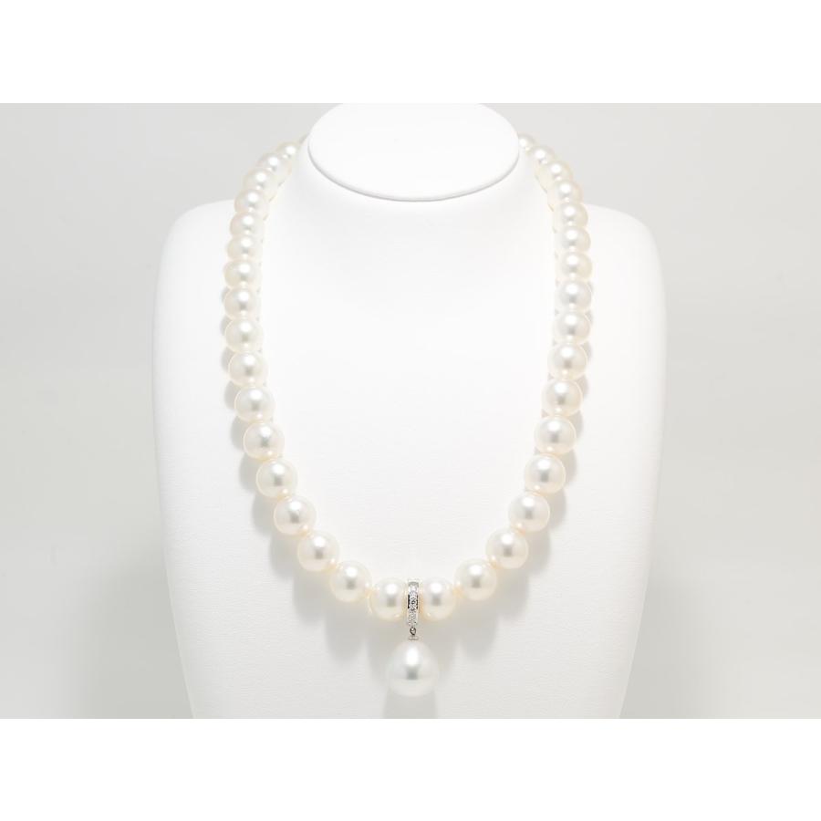 パールペンダント 南洋真珠  白蝶真珠 ペンダント 14.5mmUP クリッカー兼用 ドロップ型 |  | 03