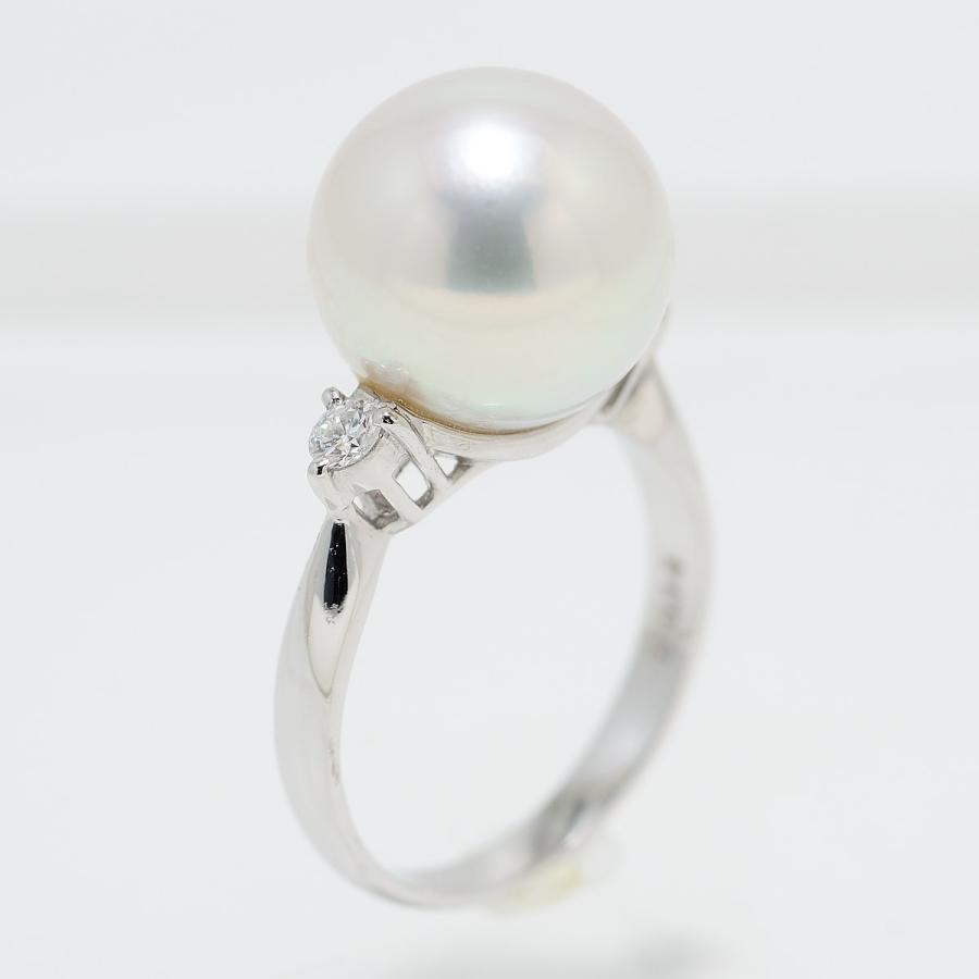 パールリング 指輪 南洋白蝶真珠 12mmUP パール プラチナリング 指輪 真珠総合研究所のWhite Lip花珠鑑定鑑別書つき　 | 