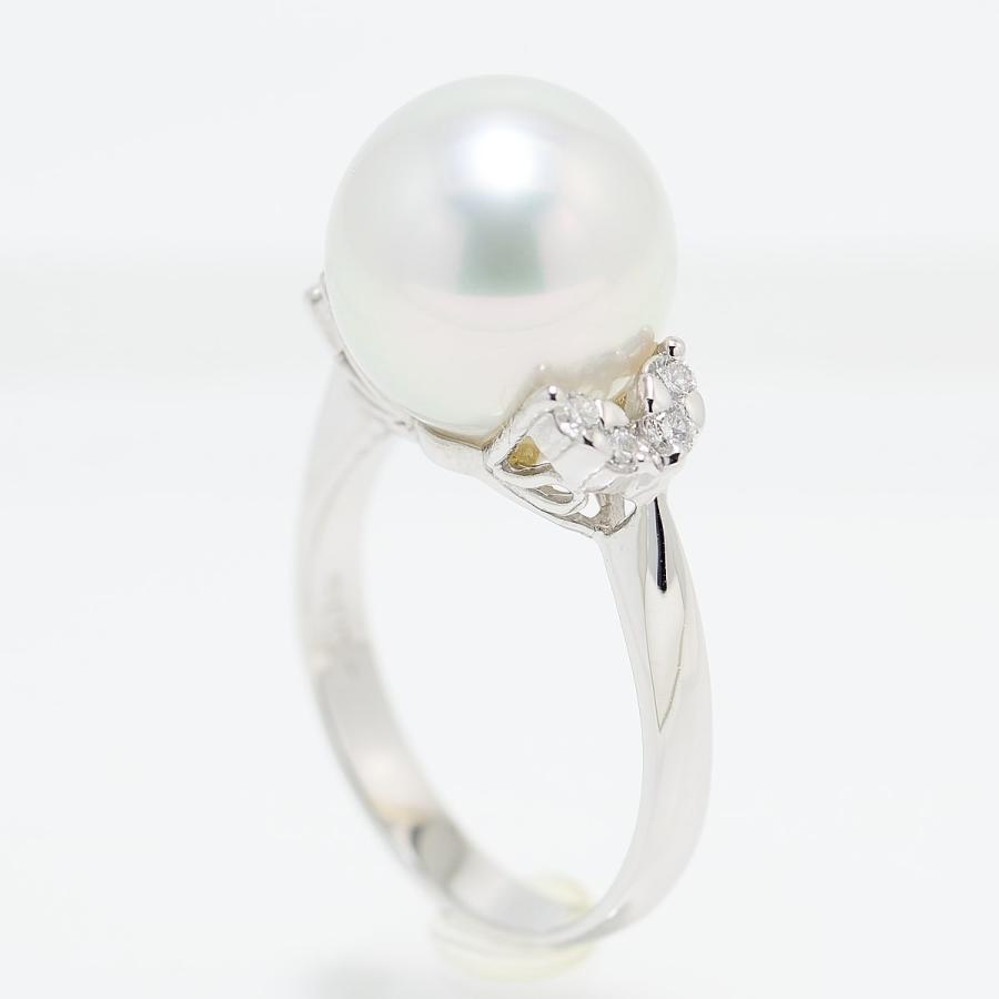 パールリング 指輪 南洋白蝶真珠 11mmUP パール プラチナリング 指輪 真珠総合研究所のWhite Lip花珠鑑定鑑別書つき　 |  | 01