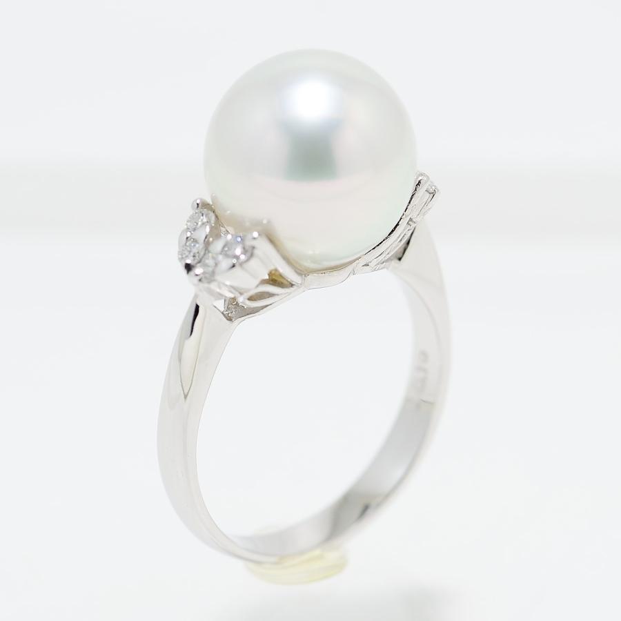 パールリング 指輪 南洋白蝶真珠 11mmUP パール プラチナリング 指輪 真珠総合研究所のWhite Lip花珠鑑定鑑別書つき　 |  | 02