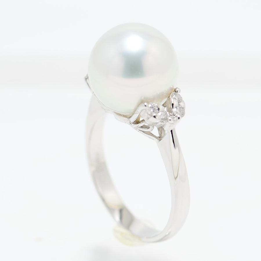 パールリング 指輪 南洋白蝶真珠 11mmUP パール プラチナリング 指輪 真珠総合研究所のWhite Lip花珠鑑定鑑別書つき　 |  | 03