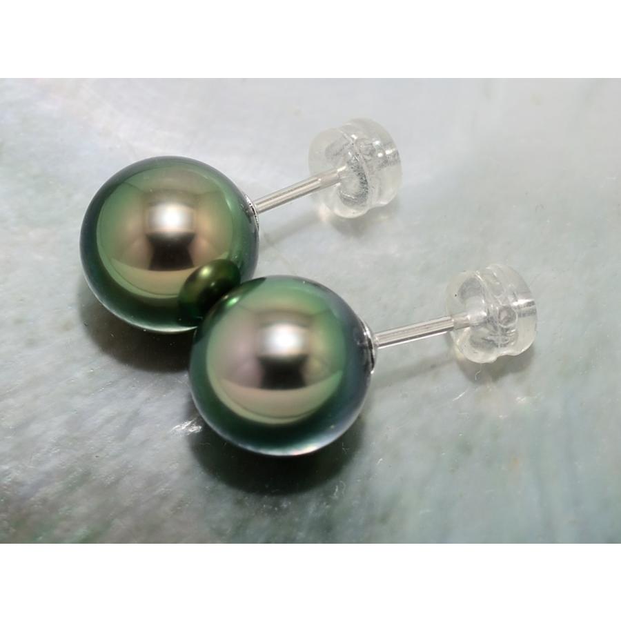 黒蝶真珠 黒真珠 ピアス 10mm ピーコックグリーン : 真珠専門店 黒蝶真珠 黒真珠 ピアス 10mm ピーコックグリーン : 真珠専門店