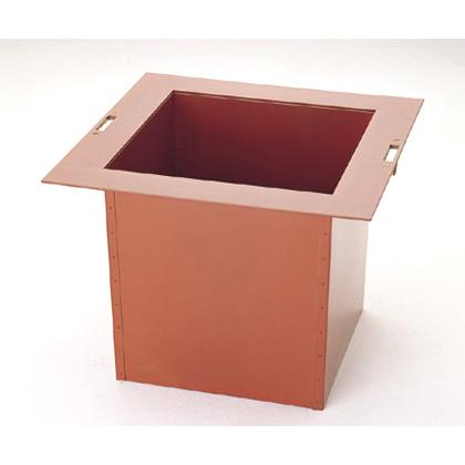 銅製炉壇 茶器/茶道具 炉壇】 利休炉壇 銅版 上 炉蓋付 – 今屋静香園