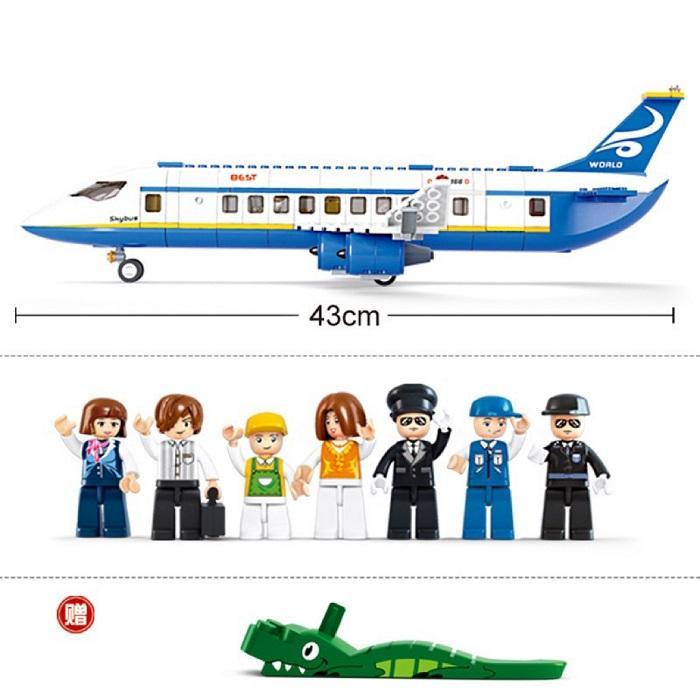 LEGO レゴ 互換 ブロック 旅客機 トーイングトラクター ミニフィグ セット 互換品 互換性 男の子 女の子 子供 人形 組み立て｜yokotasyouten｜08