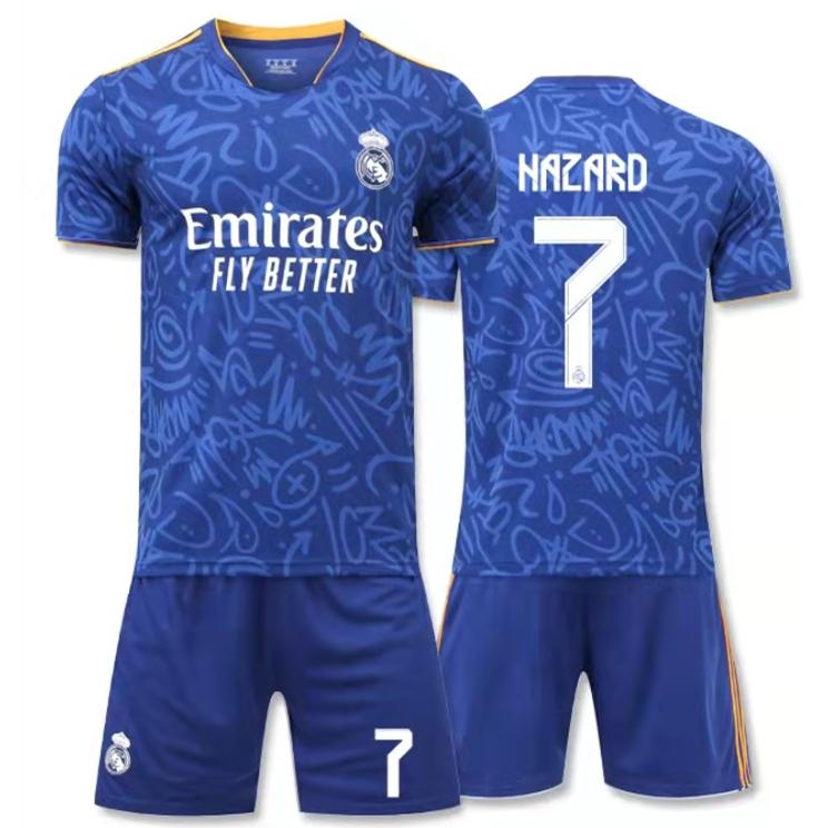 誠実 0602 レアルマドリード 21 22年 アウェイ 7 Hazard 大人用 子供用半袖 上下着 ノーブランド品のレプリカ サッカーユニフォーム Babylonrooftop Com Au