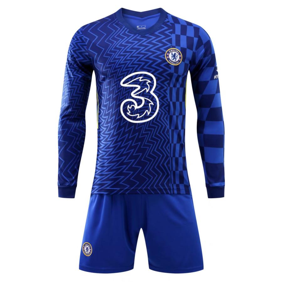 百貨店 9235 チェルシー 21 22年 ホーム 長袖 上下着 大人用 子供用 ノーブランド品のレプリカサッカーユニフォーム Supplystudies Com