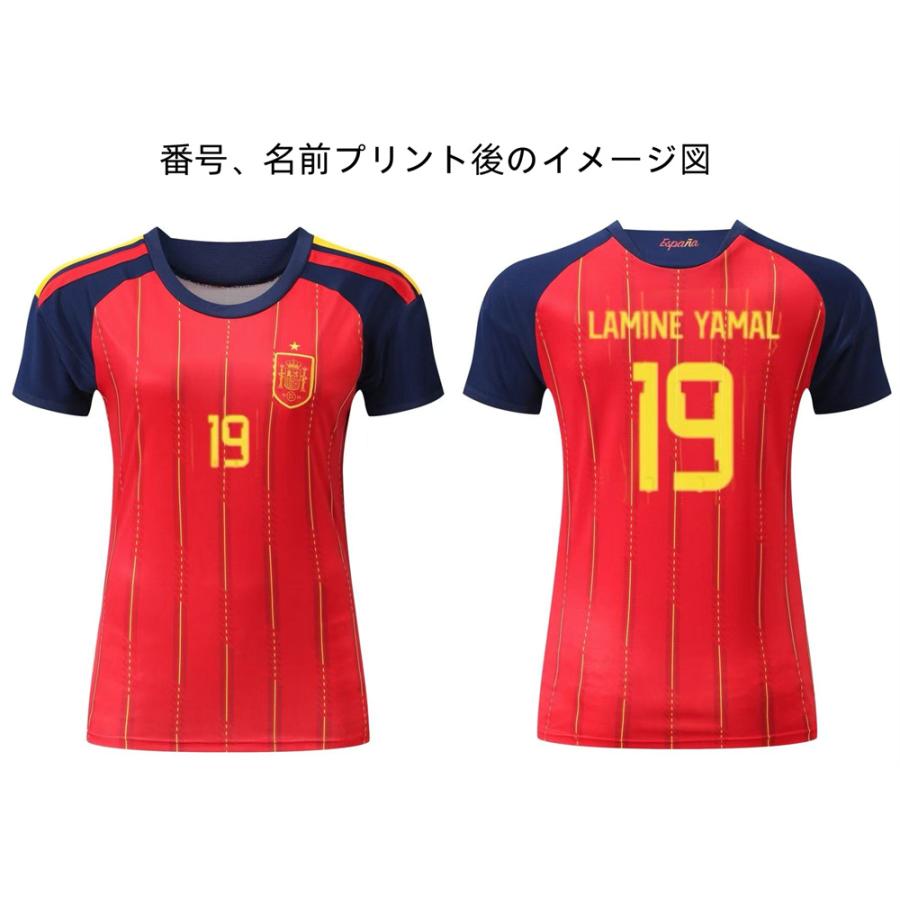 B383 スペイン代表 サッカーユニフォーム 2026-2027年ホーム 女性用 上