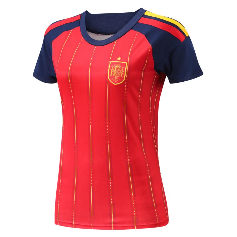 B383 スペイン代表 サッカーユニフォーム 2026-2027年ホーム 女性用 上