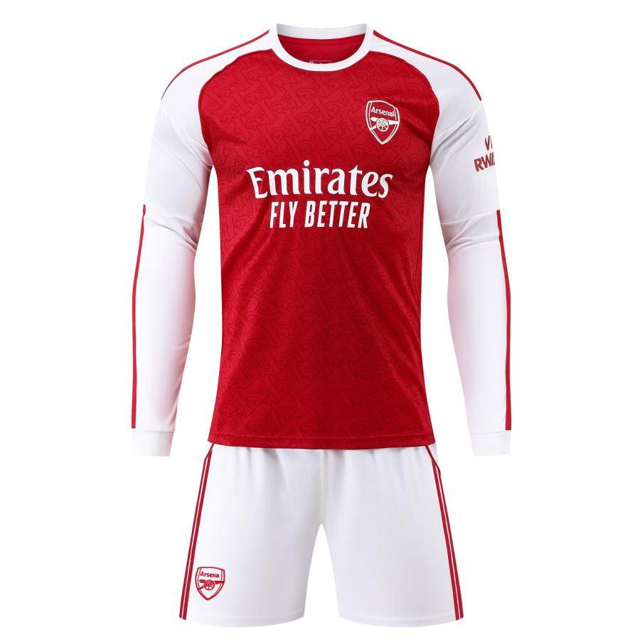 A523 サッカーユニフォーム アーセナル 2025-2026年 ホーム 長袖大人用