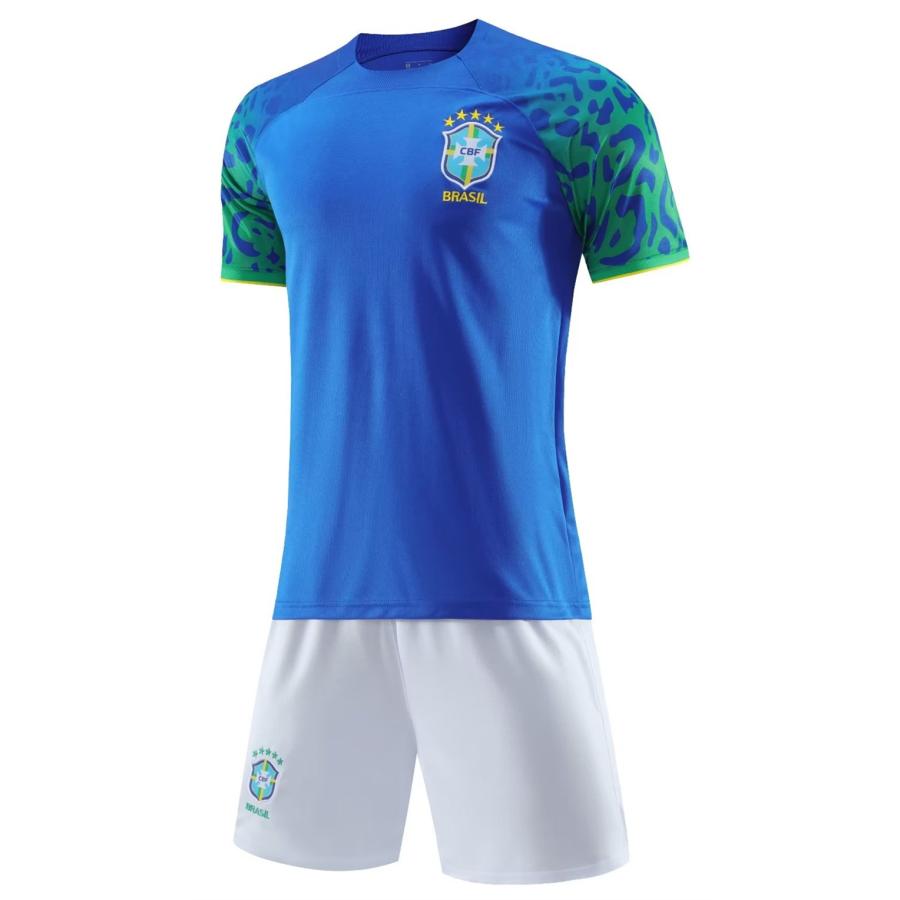 ブラジル代表 サッカーユニフォーム2022-2023年　アウェイ  子供用  半袖　上下着 レプリカ番号個人名は自由にカスタマイズできます B74｜yokoyama-store｜06