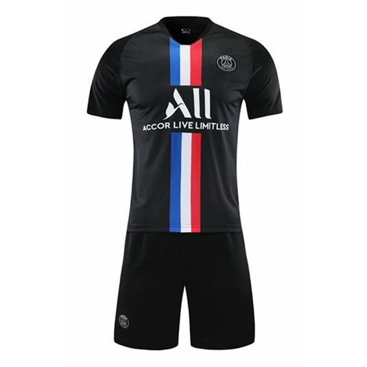 パリ サンジェルマン 19 年 アウェイ サッカーユニフォーム 子供用用 半袖 上下セット レプリカ 5着からの注文で 1970円 1着です Blk 横山スポーツ用品店 通販 Yahoo ショッピング